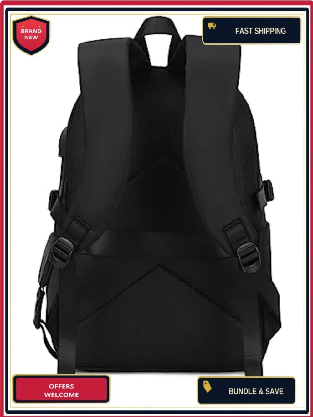 Waterproof Polyester Laptop Backpack Set with Pockets for Travel School